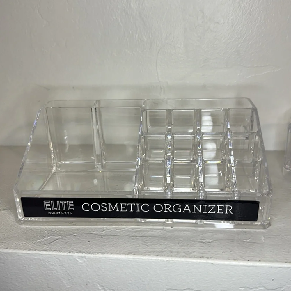 3 pc acrylic cosmetic organizers bundle